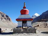 07 Kangnyi Chorten With Mount Kailash Behind On Mount Kailash Outer Kora